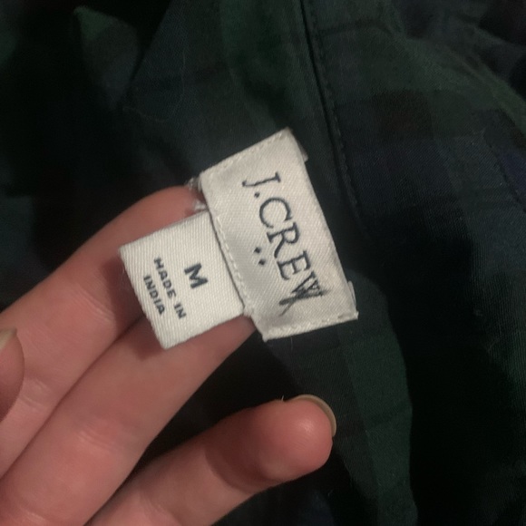J. Crew Factory Black Watch Plaid Cotton Poplin shirt in Signature Fit - Picture 7 of 11